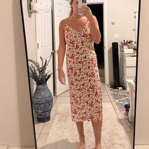 Floral wedding dress